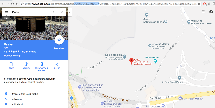 Finding GPS of your location